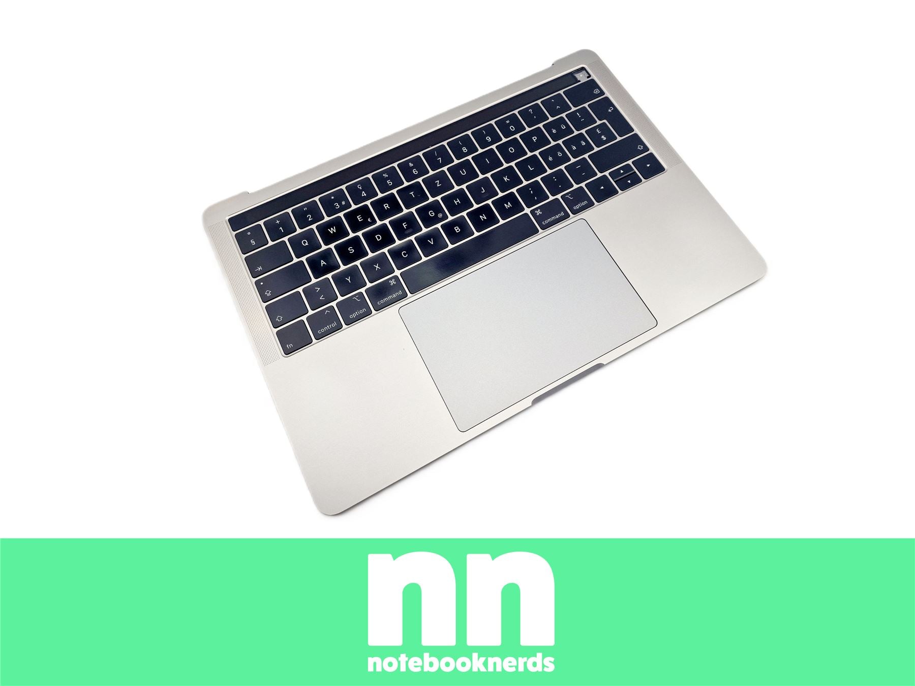 MacBook Pro 13" A1989 Gehäuse Tastatur QWERTZ Schweizer Trackpad Topcase Grau