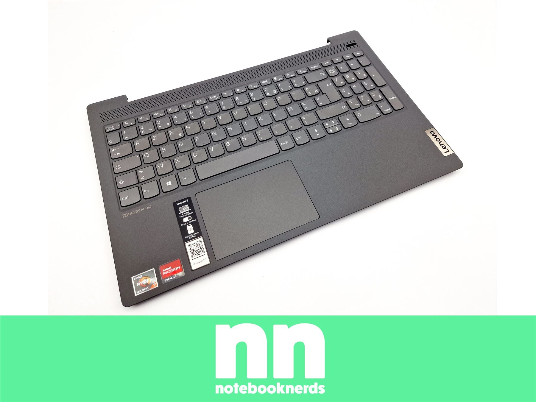 Lenovo IdeaPad 5-15ARE05 81YQ Original Tastatur Topcase FR (AZERTY) Grau