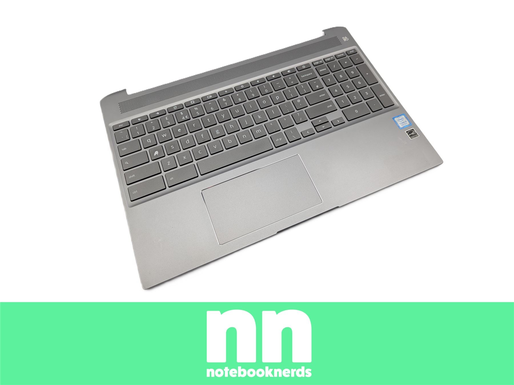 HP Chromebook 15-DE Gehäuse mit Tastatur Upper QWERTY UK Topcase L54816-031
