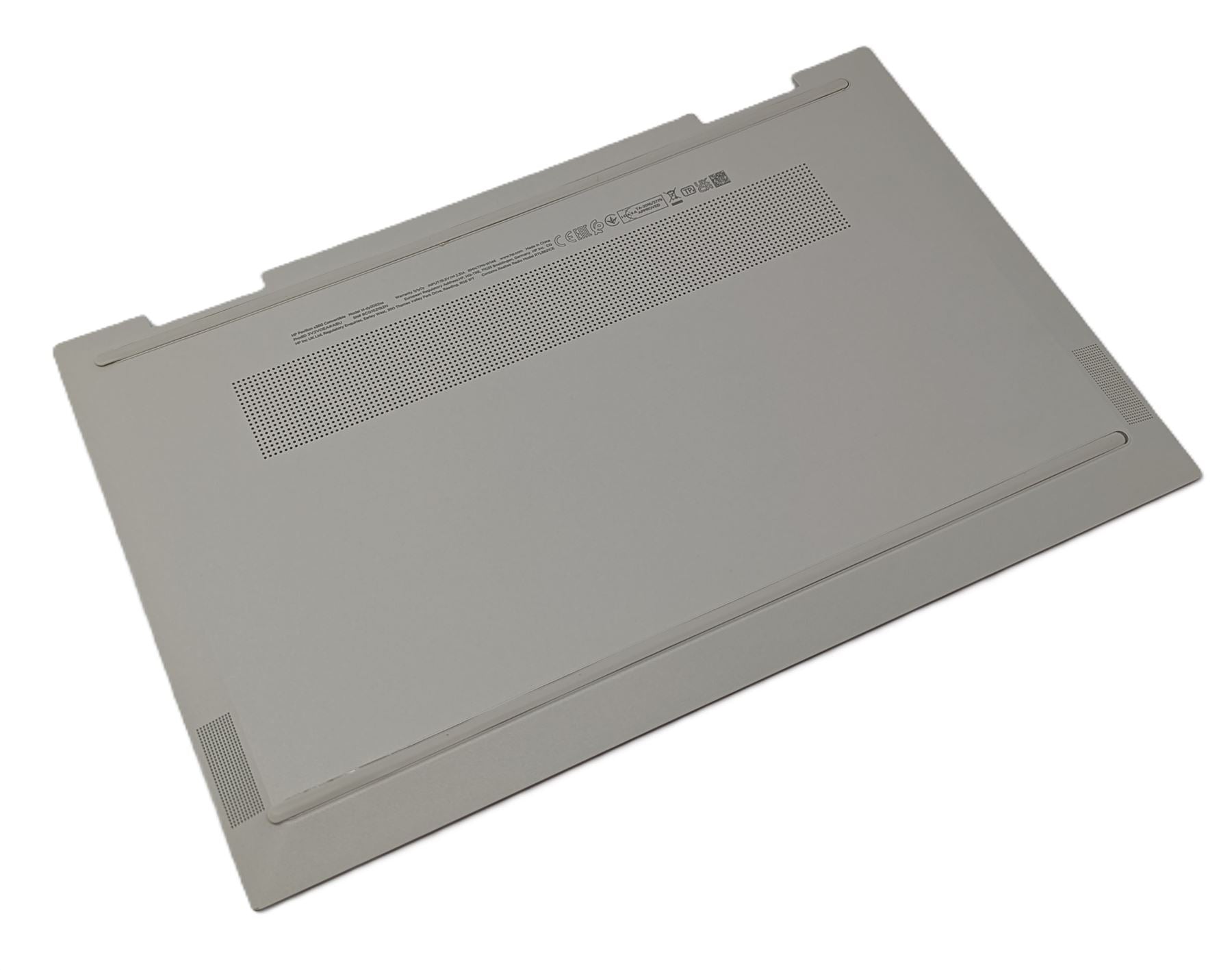 HP Pavilion x360 14-DY Gehäuse Unterschale Unterteil Bottom Base Matt Silber