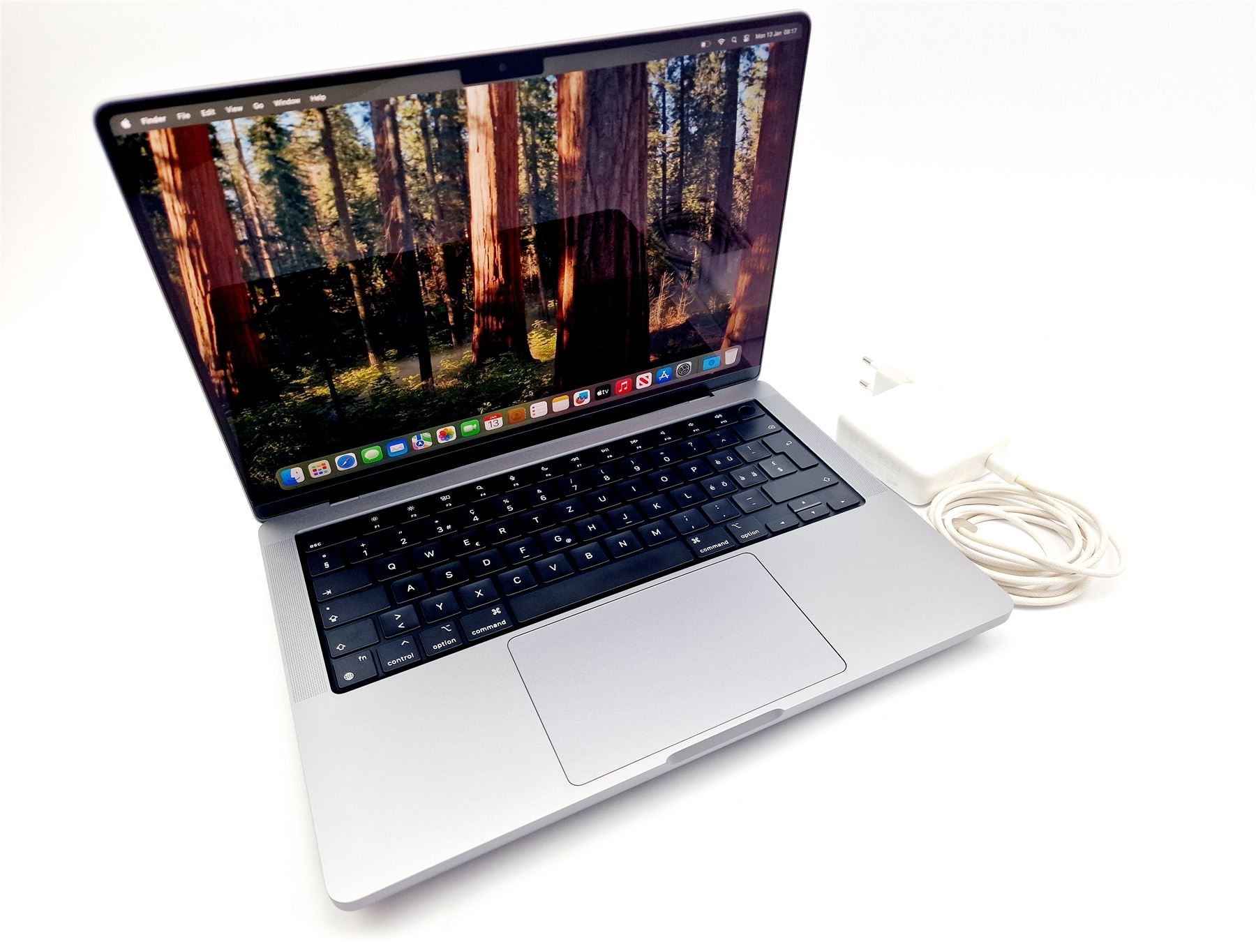 MacBook Pro 14" 2021 M1 Pro 10-C CPU 16-C GPU 16GB 1TB Swiss Grau A2442 Klasse C